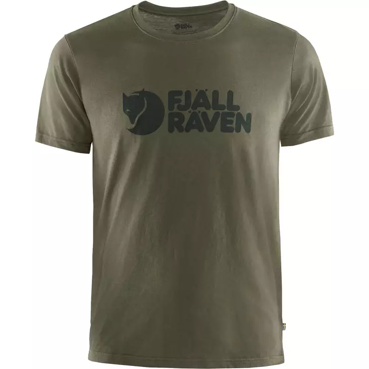 Fjällräven Logo T-shirt M Dark Olive - Miesten t-paidat - 7323450606053 - 1