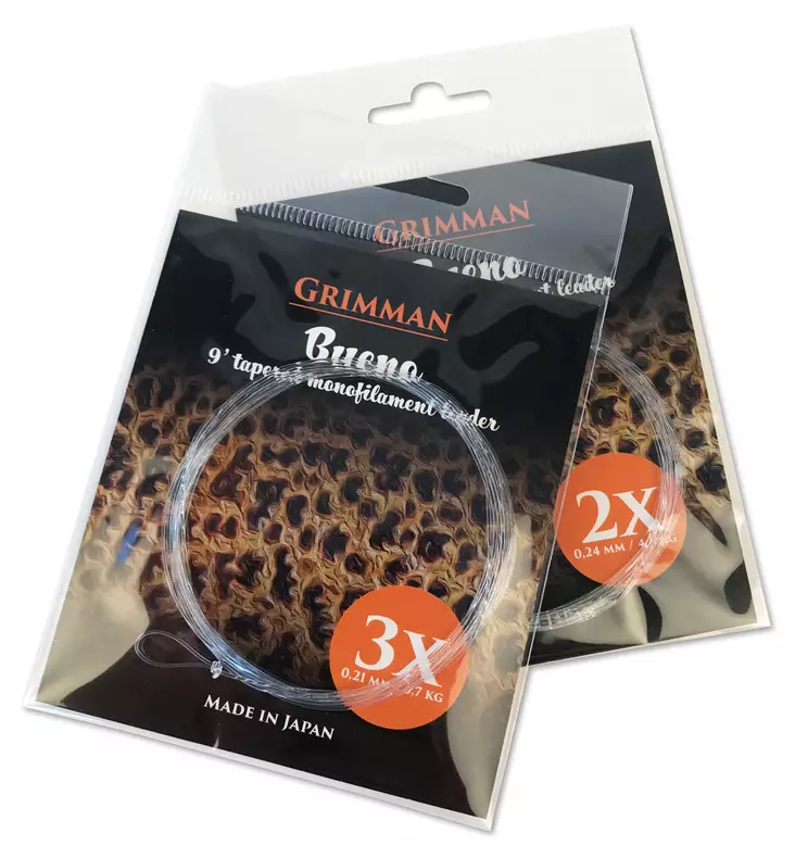 Grimman Bueno 9' Trout Leader - Nylonkartioperukkeet - 6438407002763 - 1