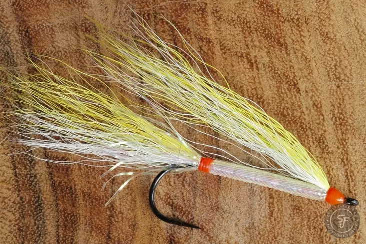 Haili Streamer White/Fl. Yellow - Kalajäljitelmät - 8859202531933 - 1