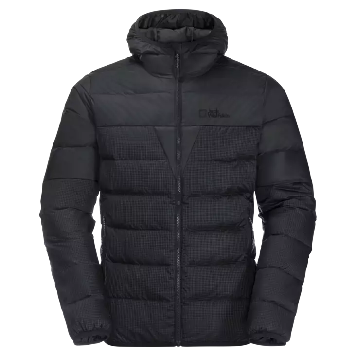 Jack Wolfskin Mens DNA Tundra Hoody Phantom - Miesten untuvatakit - 4064993513103 - 1