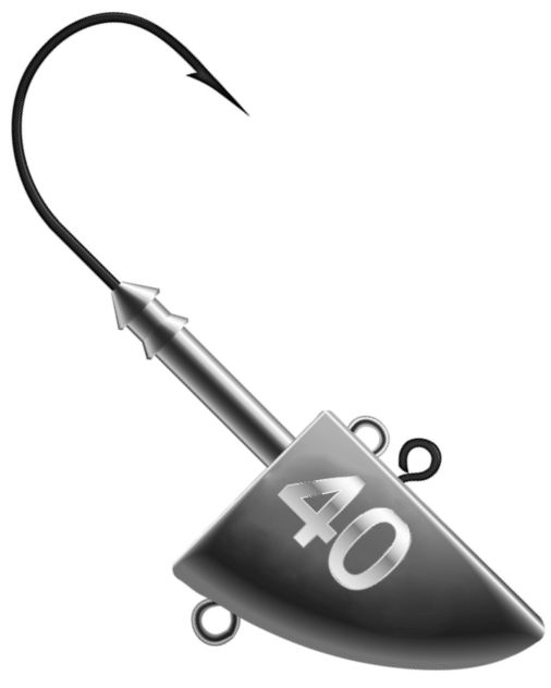 K.P Mustad Fish Head Vertical Jig Head 40g - Jigipäät - 6438239049233 - 1