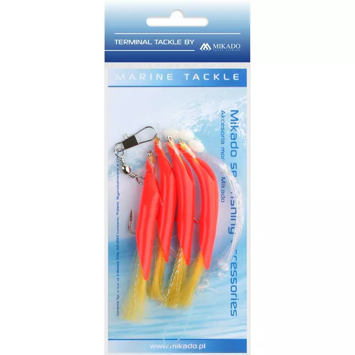 Mikado Hair Tube Rig Red/Yellow - Pohjaonginta- & turskarigit - 5900637138433 - 1