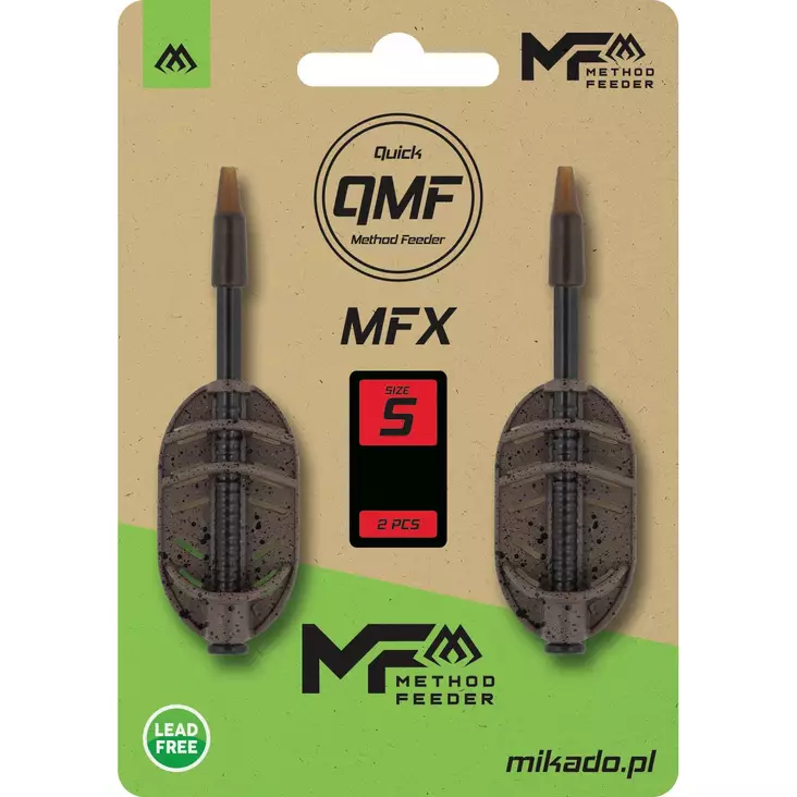 Mikado Method Feeder MFX Q.M.F. S 2 pcs - Litteät & hybridi-method feederit - 5900637157373 - 1