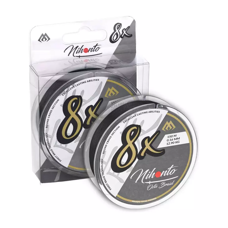 Mikado Nihonto Octa Braid 150m Black - Kuitusiimat - 5900637123323 - 1