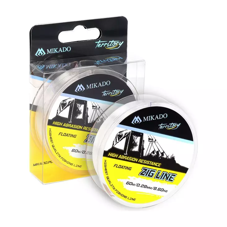 Mikado Territory Zig Line 0,30mm 60m - Fluorocarbon & jäykkä mono - 5900637015383 - 1