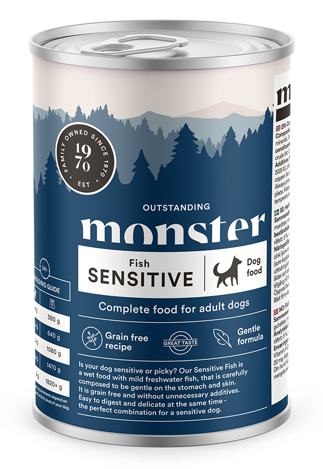 Monster Dog Adult Sensitive Fish 400g - Monster-liharuoat - 7350040127063 - 1