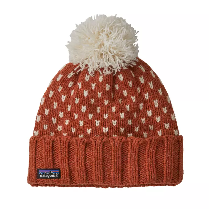 Patagonia Snowbelle Beanie Offset Dot: Burnished Red - Pipot - 196924534933 - 1