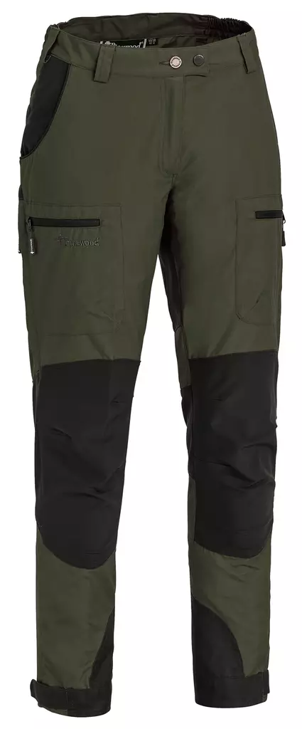 Pinewood W Caribou Trousers Black / Green - Naisten metsästyshousut - 7331090181373 - 1