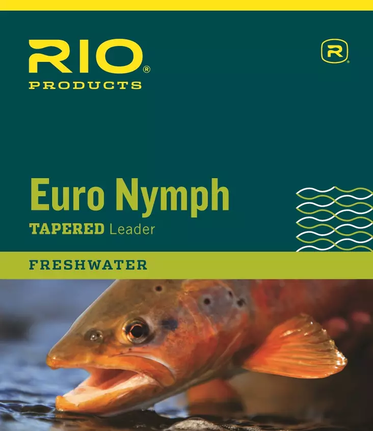 Rio Euro Nymph Tapered Leader Pink & Yellow - Nylonkartioperukkeet - 730884240383 - 1