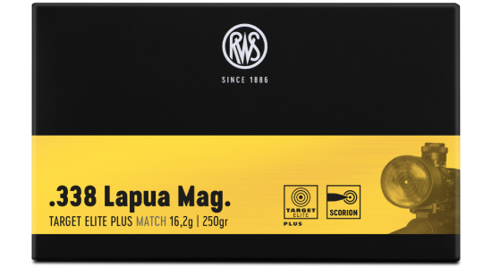 RWS Target Elite Plus .338 Lapua Mag 16,2g 20pcs - Patruunat 338 Lapua Magnum - 4000294116803 - 1