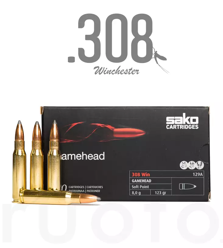 Sako Gamehead .308 Win 8,0g 20pcs - Patruunat 308 Winchester - 6438053999523 - 1