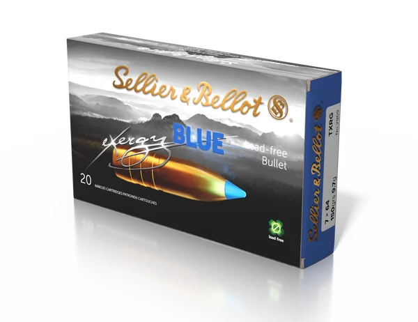 S&B 7x64 EXERGY Blue TXRG 9,7g 20pcs - Muut kiväärikaliiperit - 8590690342143 - 1