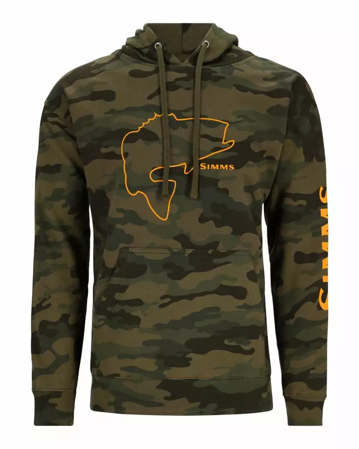 Simms Bass Outline Hoody Woodland Camo - Hupparit - 694264601143 - 1
