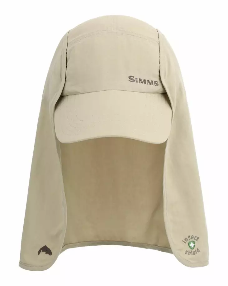 Simms Bugstopper SunShield Cap Stone - Lippikset - 694264650493 - 2