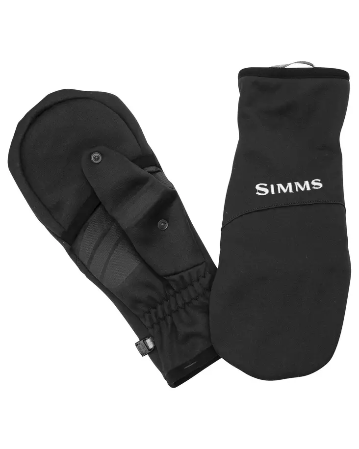 Simms Freestone Fold-Over Mitt Glove Black - Käsineet - 694264540473 - 1