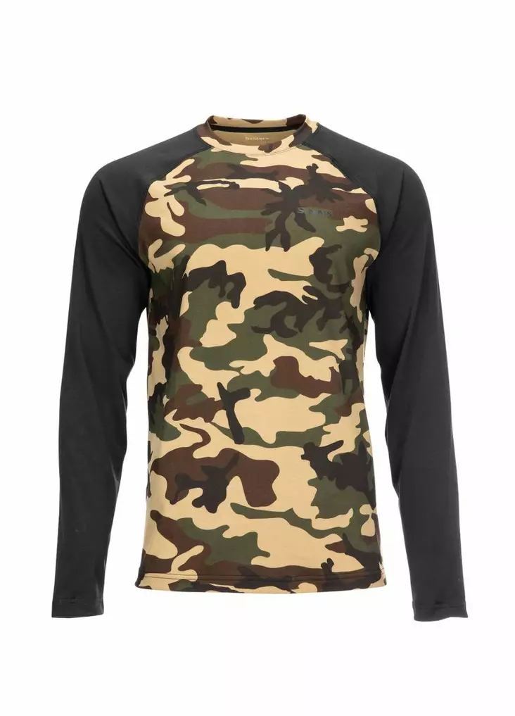 Simms Lightweight Baselayer Top CX Woodland Camo - Aluspaidat - 694264555293 - 2