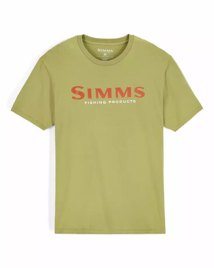 Simms Logo T-shirt Tent Green - Miesten t-paidat - 694264694343 - 1
