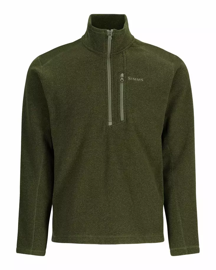 Simms Rivershed Half Zip Riffle Heather - Paidat - 694264628973 - 1