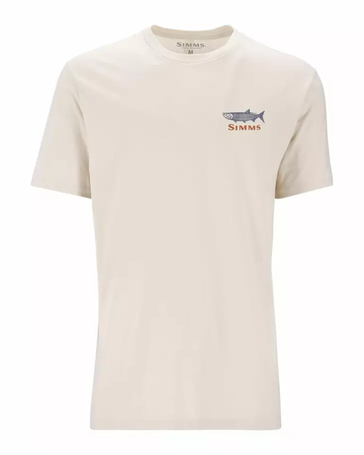 Simms Tarponwear T-Shirt Natural - Miesten t-paidat - 694264678503 - 2