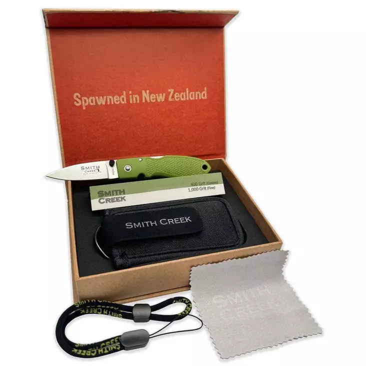 Smith Creek Pike Tooth Folding Knife Kit Moss Green - Taittoveitset - 860008500083 - 1