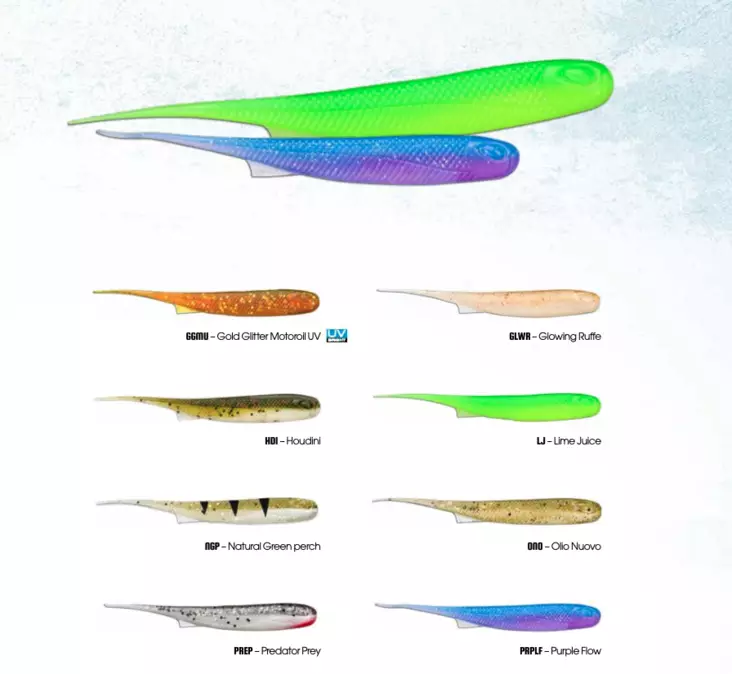Storm Spike Tail Bleak 10cm 4,5g 4pcs - Haarapyrstöiset jigit - 0909202023 - 5