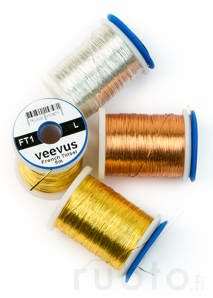 Veevus French Tinsel Large -kierremateriaali - Runkokierteet - 403001040303 - 1