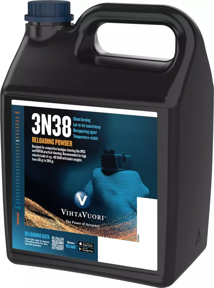 Vihtavuori Premium Gunpowder 3N38 2kg -  2 kg ruutipakkaukset - 6420615700913 - 1