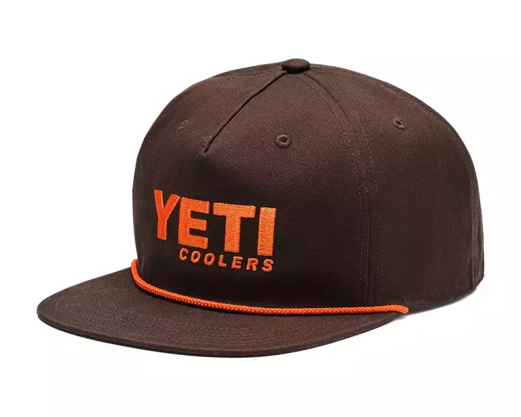 YETI Coolers Flat Brim Rope Hat Coffee - Muut päähineet - 888830627273 - 1