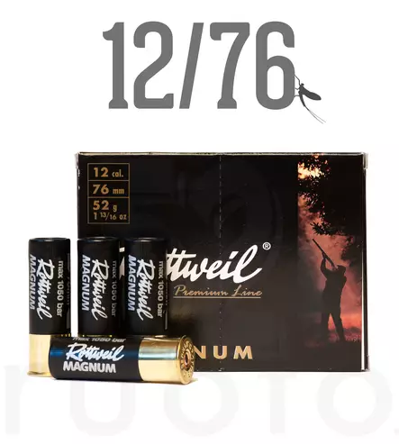 12/76 Rottweil Magnum 52g 10pcs - Metsästyspatruunat, lyijy - 4000294113284 - 1