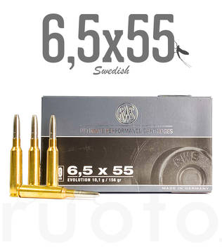 RWS Evolution 6,5x55 10,0g 20pcs - Patruunat 6,5 x 55 SE - 4000294185564 - 1