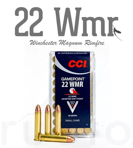 CCI .22 WMR Gamepoint JSP 2,6g 50pcs - Patruunat 22 WMR - 076683000224 - 1