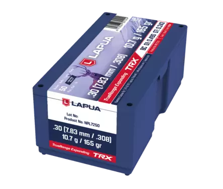 Lapua TRX.30 10,7g 50pcs N584 - .30 luodit - 6418267301244 - 1