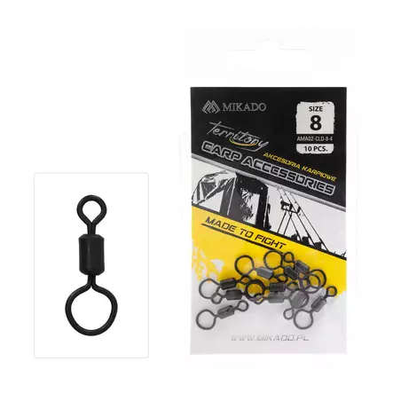 Mikado Roller Swivel with Big Eye #8 - Leikarit, renkaat & linkit - 5900637612704 - 1