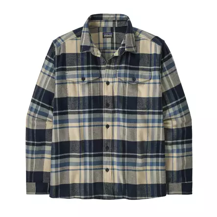 Patagonia Mens Fjord Flannel Shirt Sunken Blue - Paidat - 198077244974 - 1