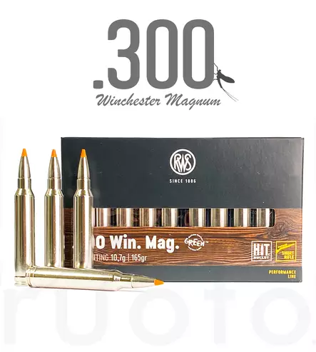 RWS Hit Short Rifle .300 Win Mag 10,7g 20pcs - Patruunat 300 Winchester Mag - 4000294084744 - 2