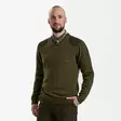 Deerhunter Harrington V-Neck Knit Cypress - Metsästäjän paidat - 5702827160084 - 5