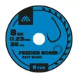 Mikado Feeder Bomb Rig Bait Band Barbless Mono 38cm - Valmiiksi sidotut koukut - 5900637105664 - 1