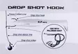 Shogun Drop Shot Hook 6pcs - Jigikoukut - 6438239070794 - 2