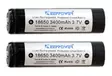 Ultracom Akku 18650 Sanyo 2 Kpl - Ultracom-koiratutkat - 6970906550234 - 1