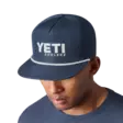 Yeti Flat Brim Rope Hat Navy - Lippikset - 888830270844 - 3