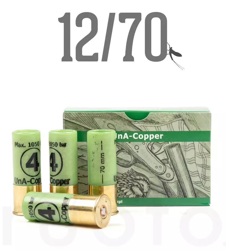 12/70 UnA Copper HP 3,25mm 32g 10pcs - Metsästyspatruunat, muut materiaalit - 6430068626234 - 1