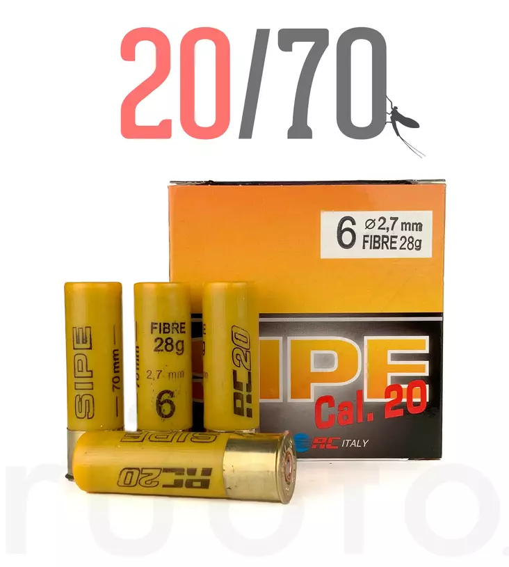 20/70 RC Sipe T3 Fibre 28g 25pcs - Metsästyspatruunat, lyijy - 61101000024 - 1