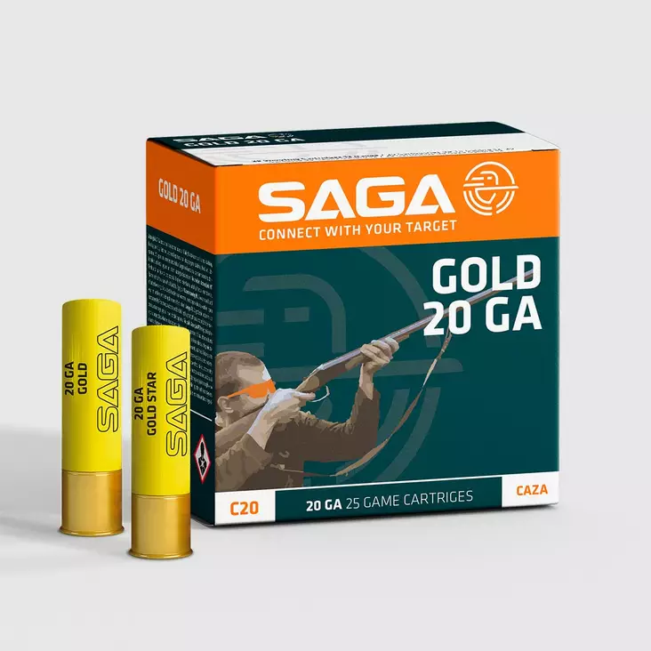 20/70 Saga Gold 28g 25pcs - Metsästyspatruunat, lyijy - 8435101625364 - 1