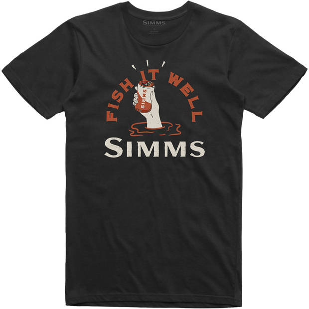 Simms Cheers Fish It Well T-Shirt Black -t-paita - Miesten t-paidat - 694264532294 - 1