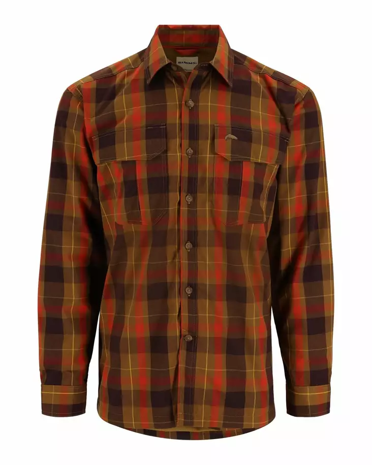 Simms ColdWeather Shirt Bronzeback Logan Plaid - Paidat - 694264654484 - 1