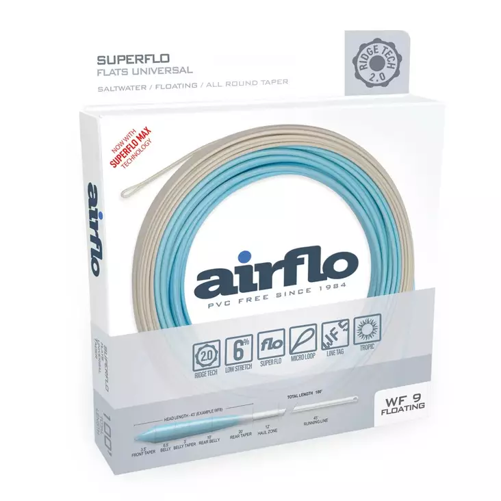 Airflo Superflo Rdg 2.0 Flats Uni WF10I - Uppokärkiset/-päiset - 614910140994 - 1