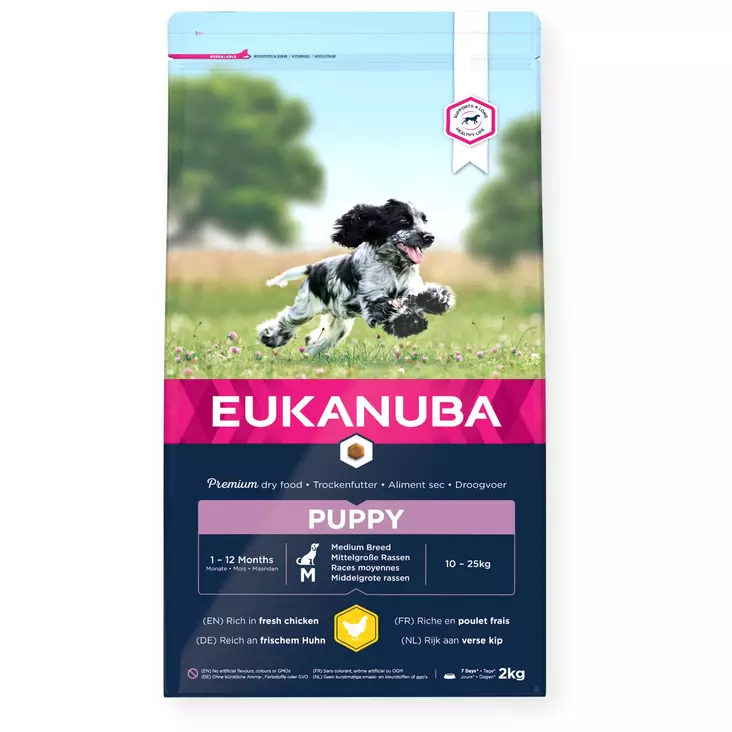 Eukanuba Dog Puppy Medium - Eukanuba-koiranruoat - 8710255122434 - 1