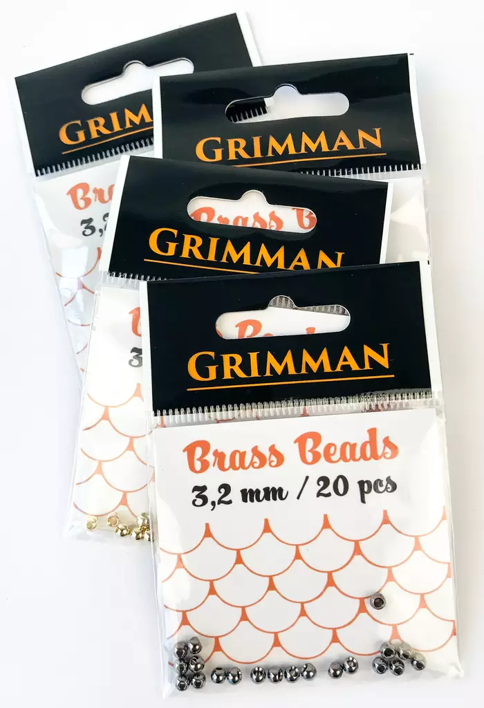 Grimman Brass Beads 3,2mm -kuulapää - Messinkikuulat - 11808024 - 1