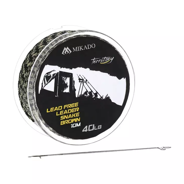 Mikado Lead Free Leader 40lb 10m Dark Camo - Lyijyttömät leaderit - 5900637024354 - 1
