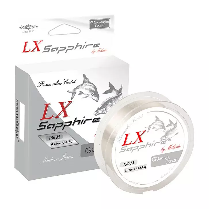 Mikado LX Sapphire Classic Clear 0,08mm 50m - Mono- & fluorocarbon-tapsit - 5900637811534 - 1